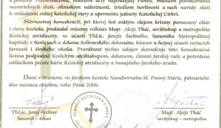 Konsekrečná listina