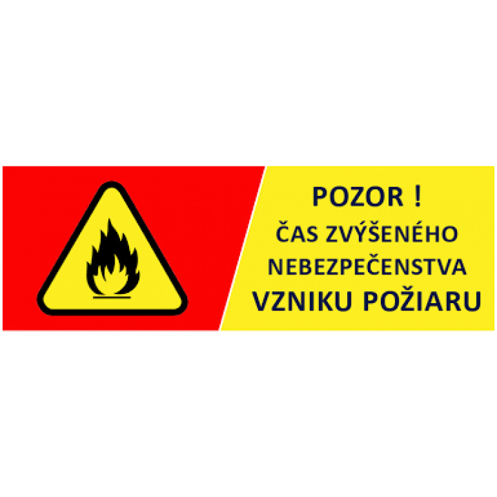 ORHaZZ  vyhlasuje čas zvýšeného nebezpečenstva vzniku požiaru
