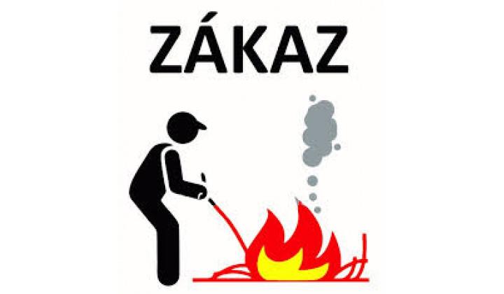 OZNAM -  Zákaz vypaľovania