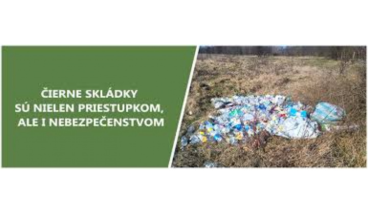 Oznam - čierne skládky
