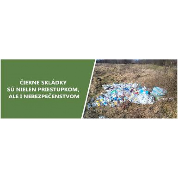Oznam - čierne skládky