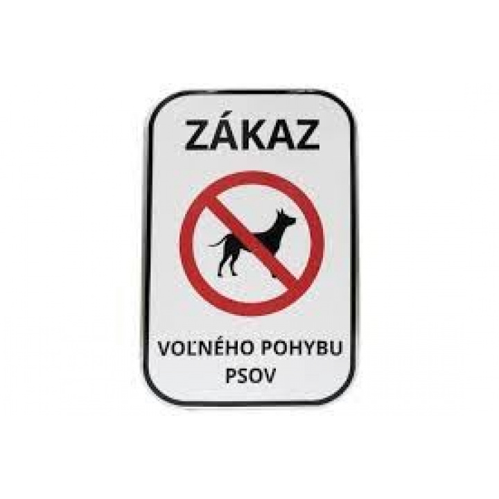 Upozornenie na voľný pohyb psov