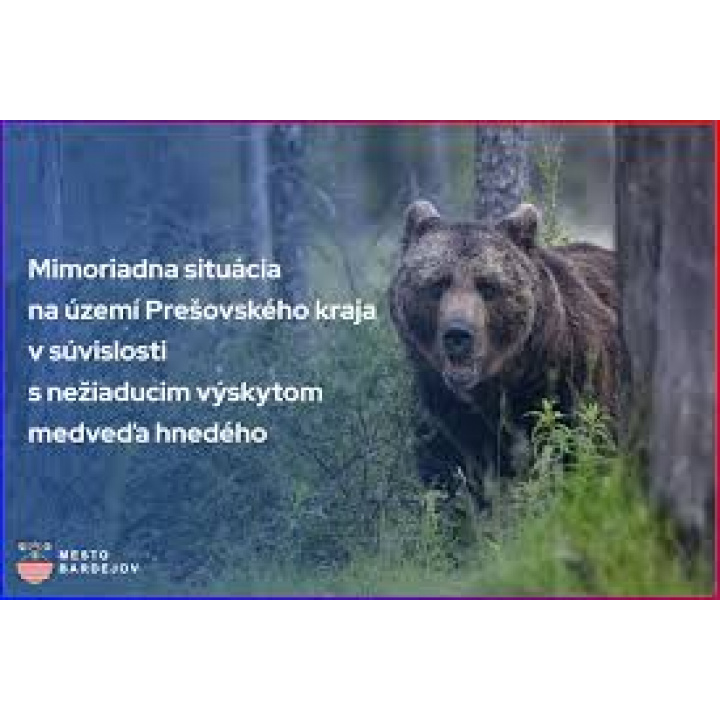 Uznesenie vlády SR k návrhu na vyhlásenie mimoriadnej situácie spôsobenej nežiaducimm výskytom medveďa hnedého