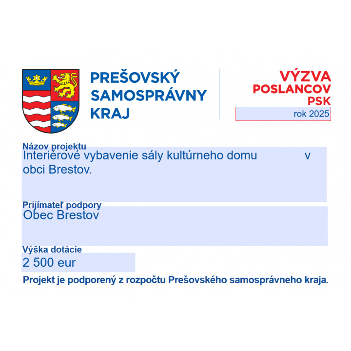 Výzva poslancov PSK rok 2025